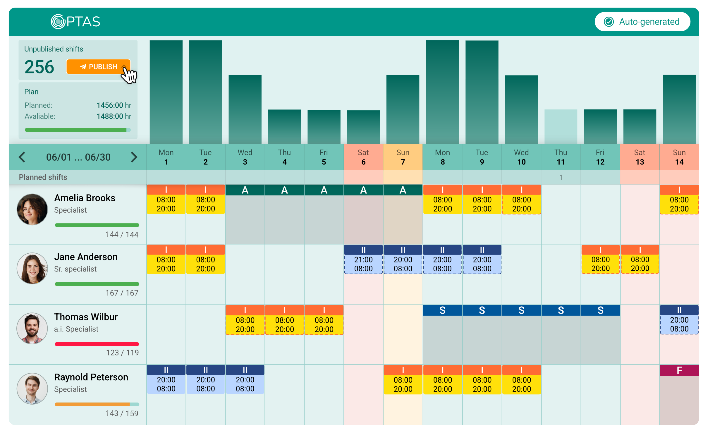 OPTAS programmatūras un lietotnes skats
